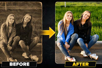 restore old photos, fix blurry images, enhance, sharpen and upscale photos