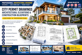 do permit drawings floor plan architectural plans city permit house plan autocad