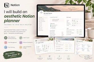 build an aesthetic notion planner tailored to your daily routine