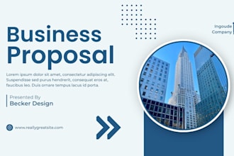 design an investor proposal deck, bid letter grant and pitch deck
