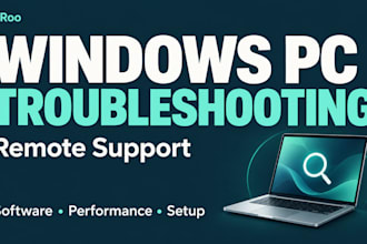 troubleshoot and help fix your windows PC or software issue