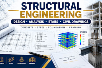 be your structural engineer for structural design, analysis, and civil drawings