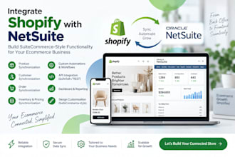 integrate shopify with netsuite and build suitecommerce features