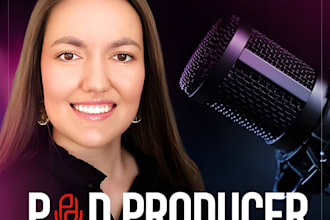 make custom creative podcast cover art logo or any graphics design