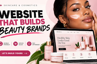 skincare website, beauty website, cosmetics website, skincare brand