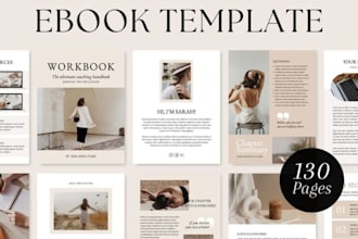 design canva ebook, flipbook, workbook, journal and catalog