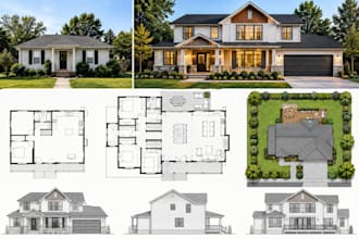 create renovation plans, house remodel, addition  blueprint for permit drawings