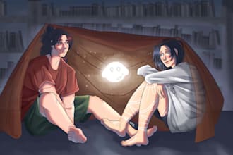 anime manga style illustrations
