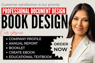 edit and design professional annual report, company profile create ebook booklet