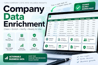 provide data enrichment for company lists