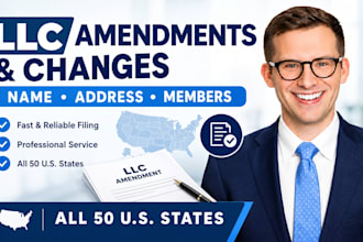 file changes or amendments for your llc name, address members