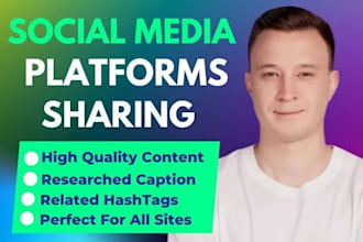 share your website by daily basis high quality social media marketing sites post