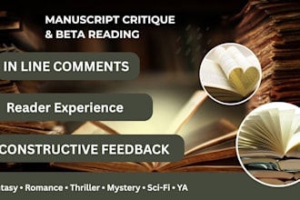 beta read and provide a detailed manuscript critique