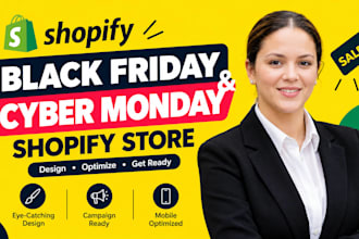 build black friday shopify store for cyber monday, black friday store promotion