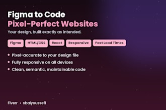 convert your figma design into a responsive website
