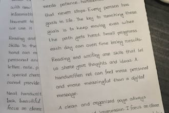 handwrite anything beautifully for you