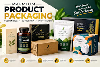 create premium product packaging and custom box design for your brand