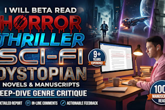 beta read your horror, science fiction, dystopian or thriller story