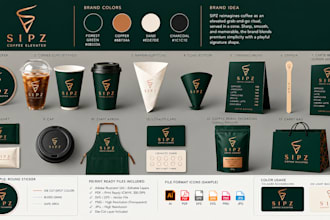 design modern brand identity logo and packaging