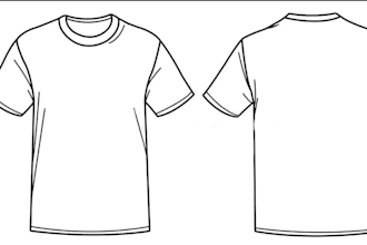 create fashion technical drawings, technical packs for the fashion industry