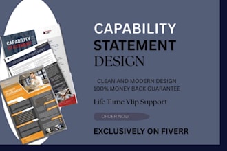 design professional capability statement