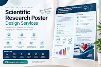 design scientific medical research conference poster presentation