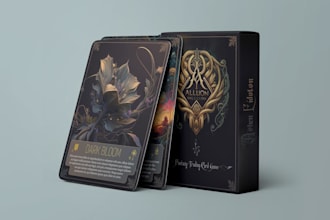 design custom playing cards, card games, tcg, tarot and oracle decks