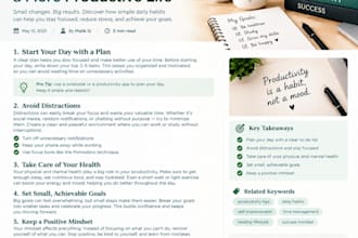 write SEO friendly content for blogs and websites