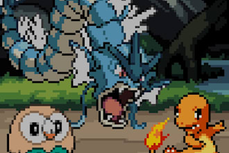 create unique fakemon sprites in a pixel art style