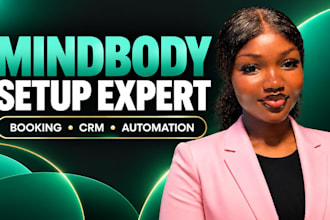 setup mindbody, gymmaster, fitness booking system and wellness CRM
