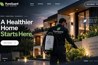 design wix pest control website exterminator pest inspection services
