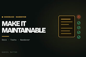 document and test your ai built codebase so a developer can take it over