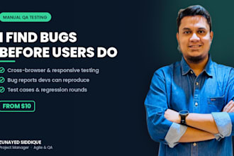 do manual testing of your website or app and write clear bug reports