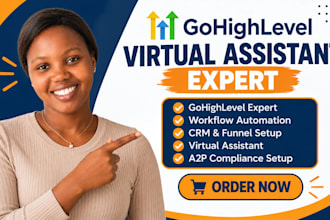 setup go highlevel crm automation ghl website expert ghl virtual assistant a2p