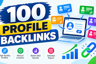 create high quality SEO profile backlinks for your website