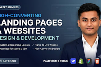 professionally design and build landing pages and websites