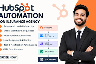 setup hubspot CRM and automation for insurance agencies