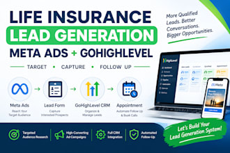 generate qualified life insurance leads with meta ads and gohighlevel