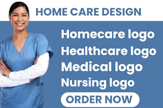 homecare logo nursing  medical care home care healthcare
