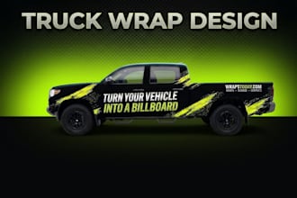 do commercial truck wrap design, food truck wrap, customized trailer wrap