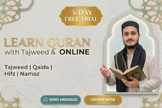 be your online quran teacher and teach quran with tajweed