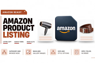 do professional amazon product listing data entry manually