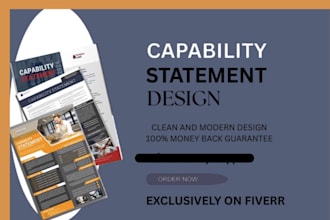 design professional business capability statement