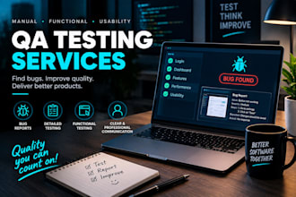 manually test your website and provide a detailed QA report