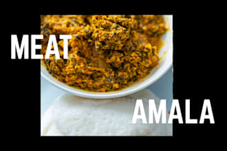 amala semoo ewedu eforiro and meat