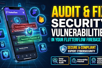 audit and fix security vulnerabilities in your flutterflow firebase app