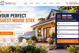 build squarespace guest house website accommodation site booking site vacation
