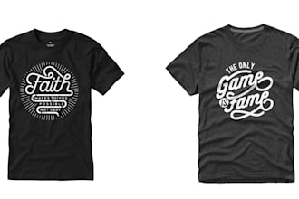 do typography vintage t shirt logo design