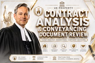 provide uk property contract analysis and analyse uk conveyancing documents