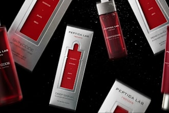 design luxury skincare bottle product label packaging cosmetic serum package